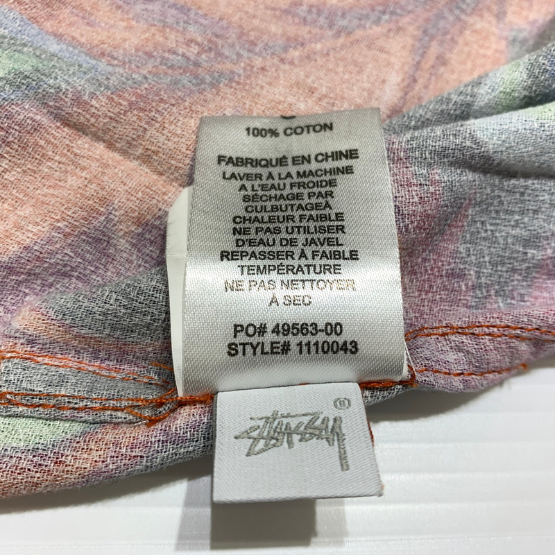 【中古品】【メンズ】 STUSSY ステューシー PEACOCK OPEN COLLAR SHIRT 110043 ピーコック オープンカラー シャツ 半袖 トップス 孔雀柄 142-260626-ko-06-tei サイズ：L カラー：総柄 万代Net店
