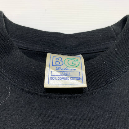 【現状渡し品】【メンズ】 BG ビージー PUFF DADDY MUSIC S/S TEE パフ ダディ ミュージック ショートスリーブ Tシャツ 半袖 トップス 145-260626-ko-03-tei サイズ：L カラー：ブラック 万代Net店