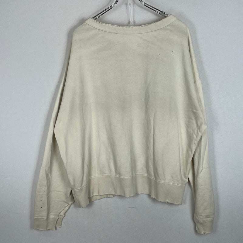 【中古品】【メンズ】 MAISON MARGIELA メゾン マルジェラ 24SS WASHED VINTAGE SWEAT S50GU0214 S25570 ウォッシュド ヴィンテージ スウェット トップス トレーナー 141-260626-sa-07-tei サイズ：M カラー：アイボリー 万代Net店