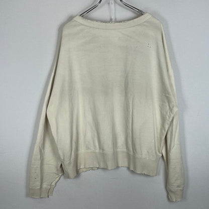 【中古品】【メンズ】 MAISON MARGIELA メゾン マルジェラ 24SS WASHED VINTAGE SWEAT S50GU0214 S25570 ウォッシュド ヴィンテージ スウェット トップス トレーナー 141-260626-sa-07-tei サイズ：M カラー：アイボリー 万代Net店