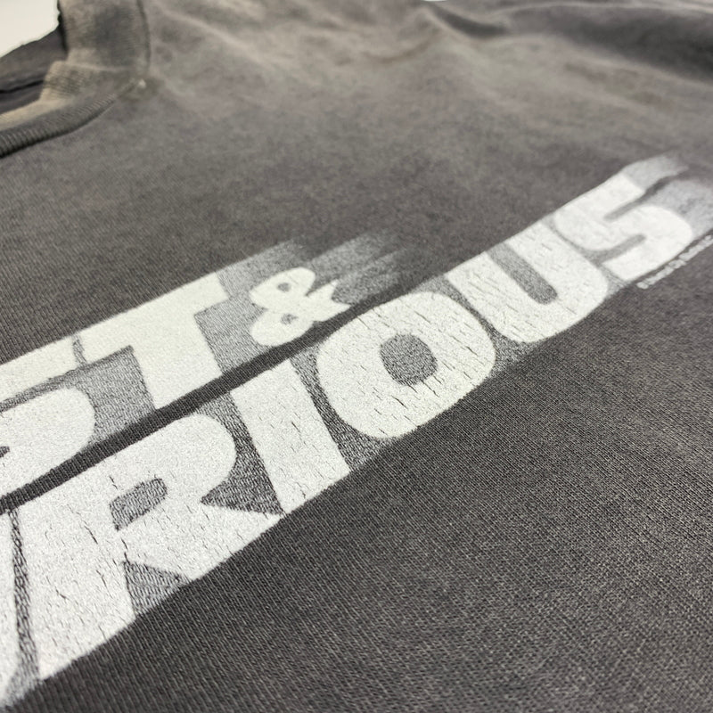 【中古品】【メンズ】 SAINT Mxxxxxx セントマイケル FAST FURIOUS FF_SS T-SHIRT SM-MK8-0000-C06 ファスト ヒュリアス ショートスリーブ Tシャツ 半袖 トップス ダメージ加工 142-260626-ko-04-tei サイズ：XL カラー：ブラック 万代Net店