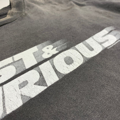 【中古品】【メンズ】 SAINT Mxxxxxx セントマイケル FAST FURIOUS FF_SS T-SHIRT SM-MK8-0000-C06 ファスト ヒュリアス ショートスリーブ Tシャツ 半袖 トップス ダメージ加工 142-260626-ko-04-tei サイズ：XL カラー：ブラック 万代Net店