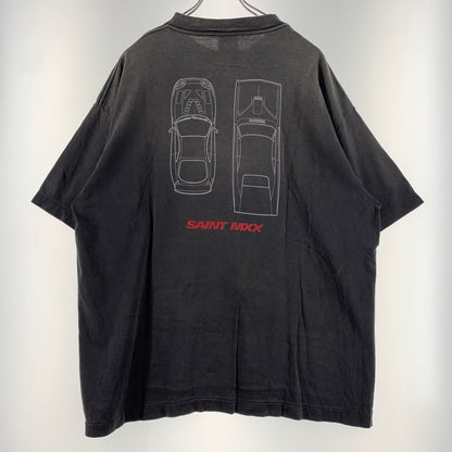 【中古品】【メンズ】 SAINT Mxxxxxx セントマイケル FAST FURIOUS FF_SS T-SHIRT SM-MK8-0000-C06 ファスト ヒュリアス ショートスリーブ Tシャツ 半袖 トップス ダメージ加工 142-260626-ko-04-tei サイズ：XL カラー：ブラック 万代Net店