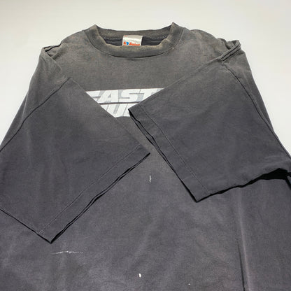 【中古品】【メンズ】 SAINT Mxxxxxx セントマイケル FAST FURIOUS FF_SS T-SHIRT SM-MK8-0000-C06 ファスト ヒュリアス ショートスリーブ Tシャツ 半袖 トップス ダメージ加工 142-260626-ko-04-tei サイズ：XL カラー：ブラック 万代Net店