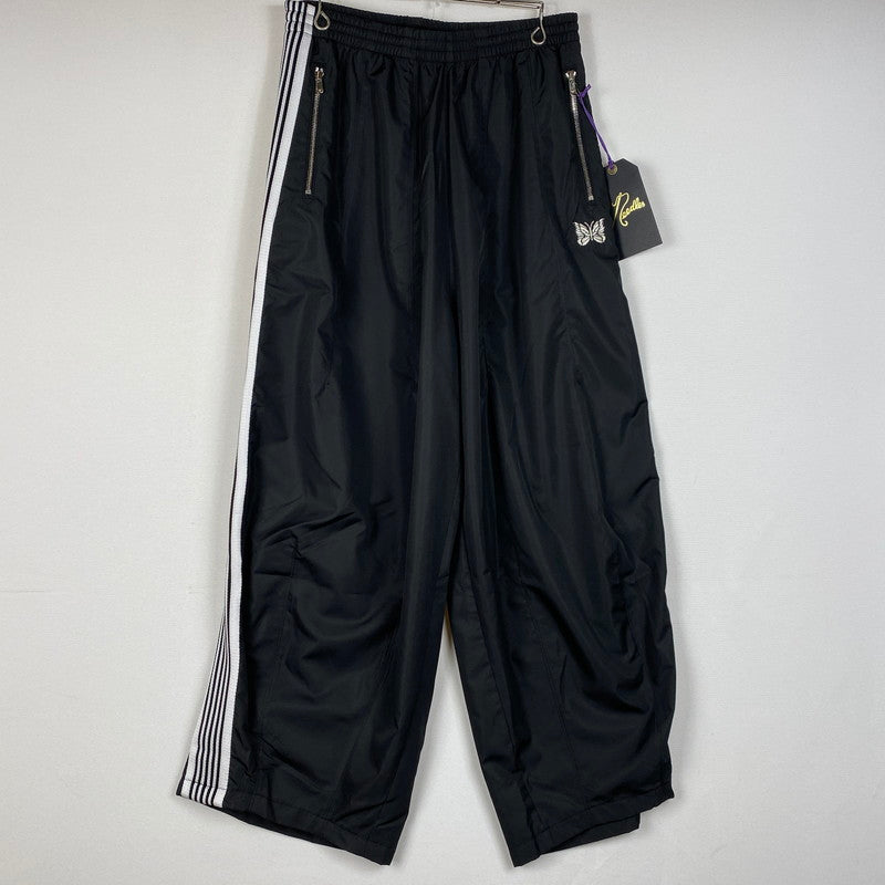 【中古品】【メンズ】 Needles ニードルス H.D.NYLON TRACK PANTS RW1707 ヒザデル ナイロン トラックパンツ ボトムス ジャージ 151-260629-ss-10-tei サイズ：S カラー：ブラック 万代Net店