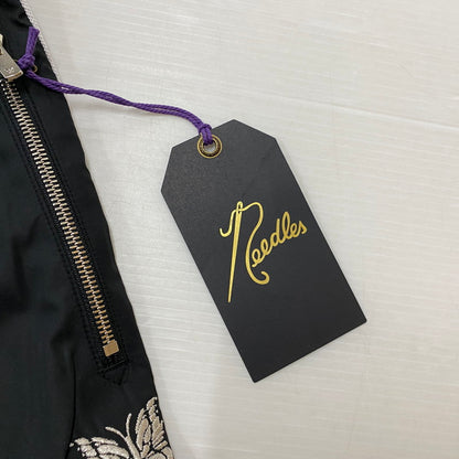 【中古品】【メンズ】 Needles ニードルス H.D.NYLON TRACK PANTS RW1707 ヒザデル ナイロン トラックパンツ ボトムス ジャージ 151-260629-ss-10-tei サイズ：S カラー：ブラック 万代Net店