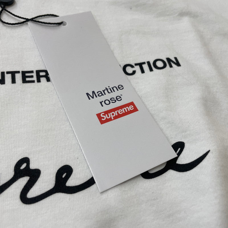 【中古品】【メンズ】 SUPREME シュプリーム × MARTINE ROSE マーティン ロズ 別注コラボ 24AW S/S TEE ショートスリーブ Ｔシャツ 半袖 トップス 149-260626-sa-04-tei サイズ：XXL カラー：ホワイト 万代Net店