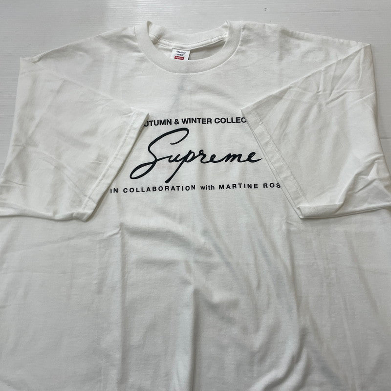 【中古品】【メンズ】 SUPREME シュプリーム × MARTINE ROSE マーティン ロズ 別注コラボ 24AW S/S TEE ショートスリーブ Ｔシャツ 半袖 トップス 149-260626-sa-04-tei サイズ：XXL カラー：ホワイト 万代Net店
