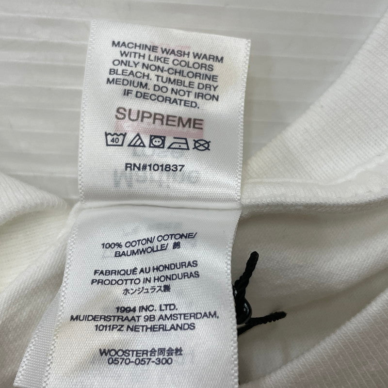 【中古品】【メンズ】 SUPREME シュプリーム × MARTINE ROSE マーティン ロズ 別注コラボ 24AW S/S TEE ショートスリーブ Ｔシャツ 半袖 トップス 149-260626-sa-04-tei サイズ：XXL カラー：ホワイト 万代Net店