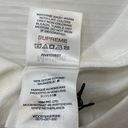 【中古品】【メンズ】 SUPREME シュプリーム × MARTINE ROSE マーティン ロズ 別注コラボ 24AW S/S TEE ショートスリーブ Ｔシャツ 半袖 トップス 149-260626-sa-04-tei サイズ：XXL カラー：ホワイト 万代Net店