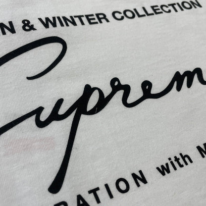 【中古品】【メンズ】 SUPREME シュプリーム × MARTINE ROSE マーティン ロズ 別注コラボ 24AW S/S TEE ショートスリーブ Ｔシャツ 半袖 トップス 149-260626-sa-04-tei サイズ：XXL カラー：ホワイト 万代Net店
