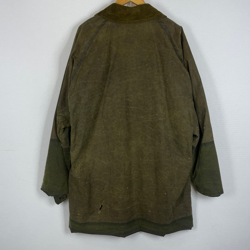 【現状渡し品】【メンズ】 BURBERRY バーバリー ～90’s OILED JACKET ～90年代 オイルド ジャケット アウター 141-260626-sa-11-tei サイズ：不明 カラー：カーキ－ 万代Net店