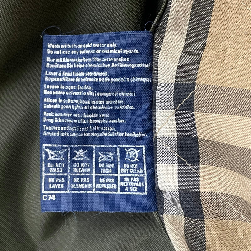 【現状渡し品】【メンズ】 BURBERRY バーバリー ～90’s OILED JACKET ～90年代 オイルド ジャケット アウター 141-260626-sa-11-tei サイズ：不明 カラー：カーキ－ 万代Net店