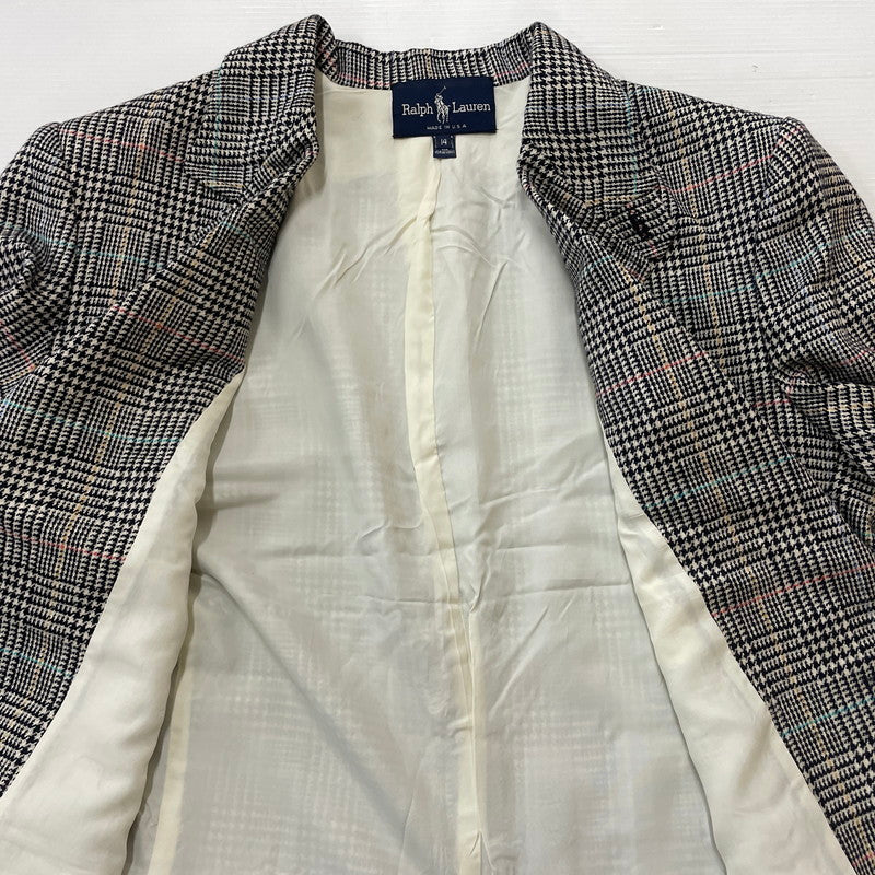 【中古品】【メンズ】 RALPH LAUREN ラルフローレン 90’s TAILORED JACKET 90年代 テーラード ジャケット アウター 147-260626-sa-12-tei サイズ：14 カラー：チェック柄 万代Net店