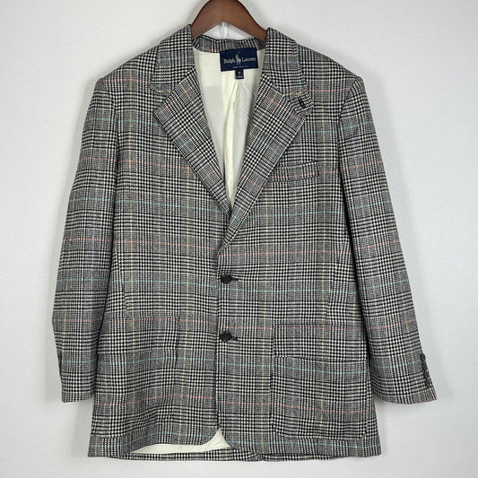 【中古品】【メンズ】 RALPH LAUREN ラルフローレン 90’s TAILORED JACKET 90年代 テーラード ジャケット アウター 147-260626-sa-12-tei サイズ：14 カラー：チェック柄 万代Net店