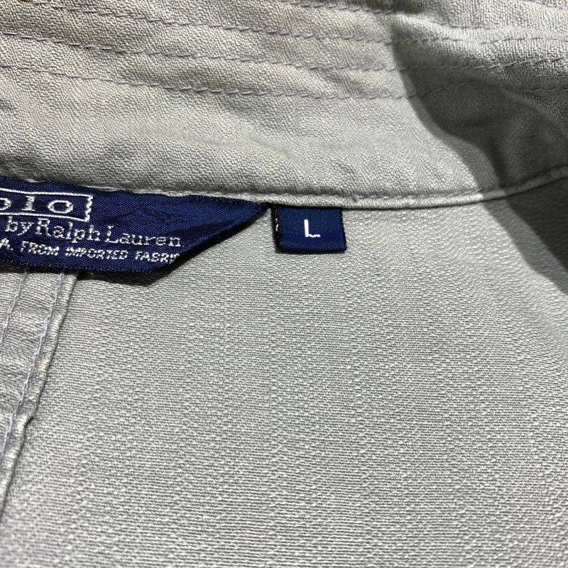 【現状渡し品】【メンズ】 POLO RALPH LAUREN ポロ・ラルフローレン 80-90's MILITARY JACKET MADE IN USA VINTAGE 80-90年代 ミリタリージャケット アウター USA製 ヴィンテージ 147-260626-ko-07-tei サイズ：L カラー：グレー 万代Net店