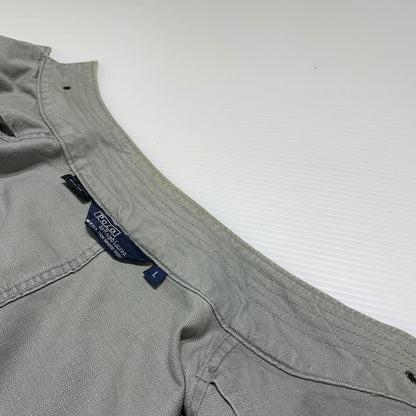 【現状渡し品】【メンズ】 POLO RALPH LAUREN ポロ・ラルフローレン 80-90's MILITARY JACKET MADE IN USA VINTAGE 80-90年代 ミリタリージャケット アウター USA製 ヴィンテージ 147-260626-ko-07-tei サイズ：L カラー：グレー 万代Net店