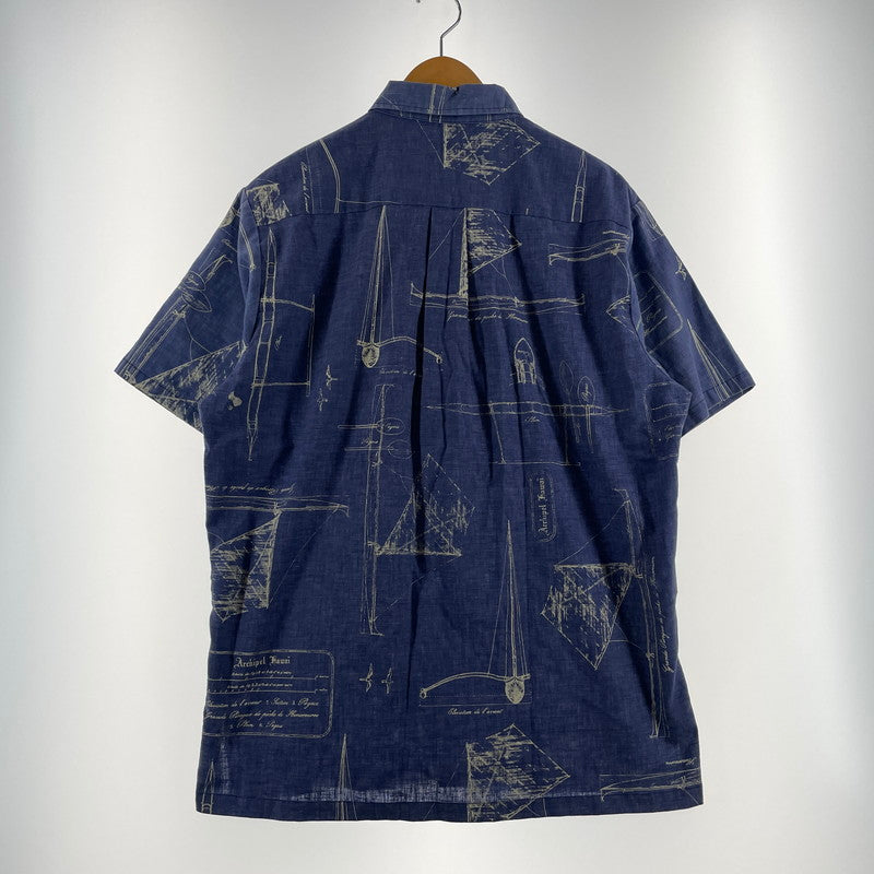 【現状渡し品】【メンズ】 KAHARA カハラ ALOHA SHIRT アロハ シャツ 半袖 トップス 145-260723-sa-11-tei サイズ：L カラー：総柄 万代Net店
