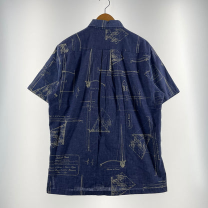 【現状渡し品】【メンズ】 KAHARA カハラ ALOHA SHIRT アロハ シャツ 半袖 トップス 145-260723-sa-11-tei サイズ：L カラー：総柄 万代Net店