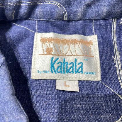 【現状渡し品】【メンズ】 KAHARA カハラ ALOHA SHIRT アロハ シャツ 半袖 トップス 145-260723-sa-11-tei サイズ：L カラー：総柄 万代Net店