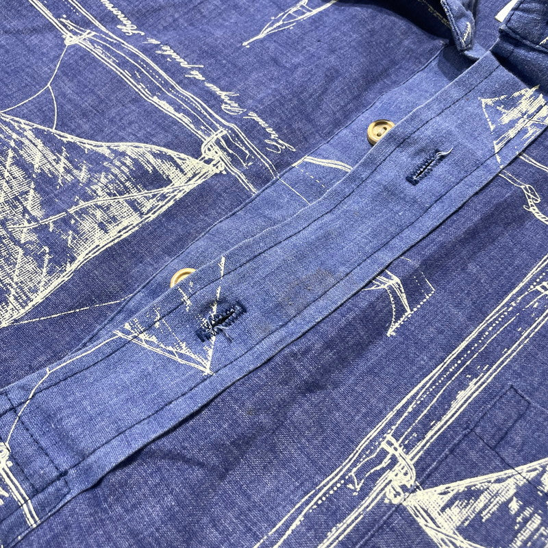 【現状渡し品】【メンズ】 KAHARA カハラ ALOHA SHIRT アロハ シャツ 半袖 トップス 145-260723-sa-11-tei サイズ：L カラー：総柄 万代Net店