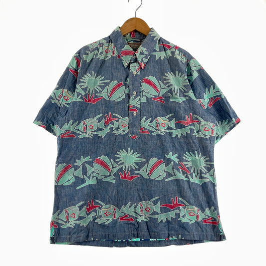 【中古品】【メンズ】 KAHARA カハラ ALOHA SHIRT アロハ シャツ 半袖 トップス 145-260723-sa-14-tei サイズ：L カラー：総柄 万代Net店