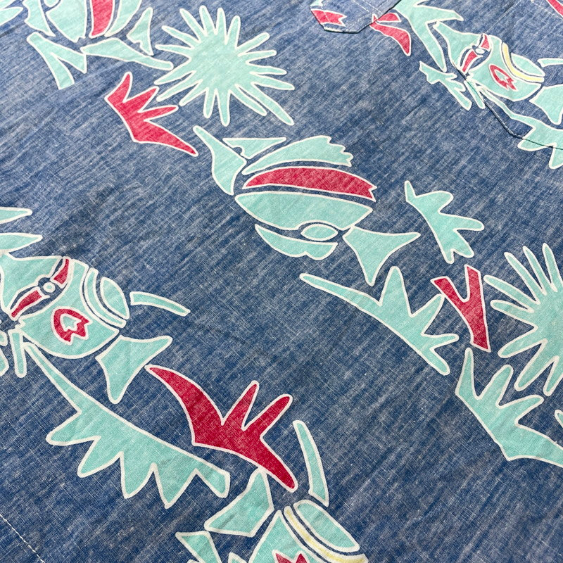 【中古品】【メンズ】 KAHARA カハラ ALOHA SHIRT アロハ シャツ 半袖 トップス 145-260723-sa-14-tei サイズ：L カラー：総柄 万代Net店