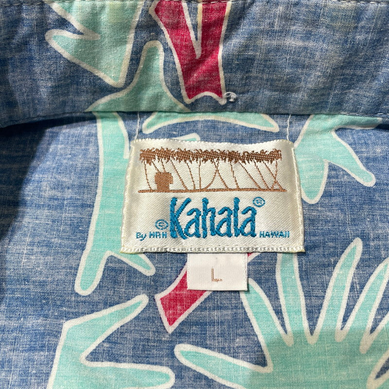 【中古品】【メンズ】 KAHARA カハラ ALOHA SHIRT アロハ シャツ 半袖 トップス 145-260723-sa-14-tei サイズ：L カラー：総柄 万代Net店