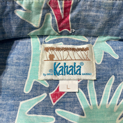 【中古品】【メンズ】 KAHARA カハラ ALOHA SHIRT アロハ シャツ 半袖 トップス 145-260723-sa-14-tei サイズ：L カラー：総柄 万代Net店