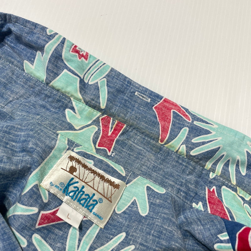 【中古品】【メンズ】 KAHARA カハラ ALOHA SHIRT アロハ シャツ 半袖 トップス 145-260723-sa-14-tei サイズ：L カラー：総柄 万代Net店