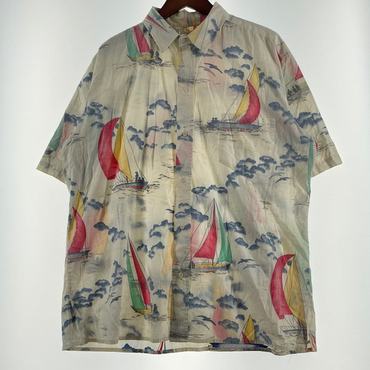 【現状渡し品】【メンズ】 REYN SPOONER レイン スプーナー 80's VINTAGE ALOHA SHIRT 80年代 ヴィンテージ アロハ シャツ 半袖 トップス 145-260714-sa-05-tei サイズ：不明 カラー：総柄 万代Net店