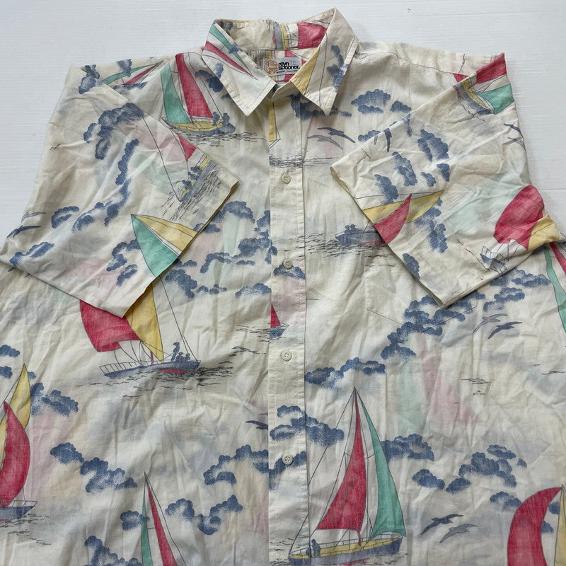 【現状渡し品】【メンズ】 REYN SPOONER レイン スプーナー 80's VINTAGE ALOHA SHIRT 80年代 ヴィンテージ アロハ シャツ 半袖 トップス 145-260714-sa-05-tei サイズ：不明 カラー：総柄 万代Net店