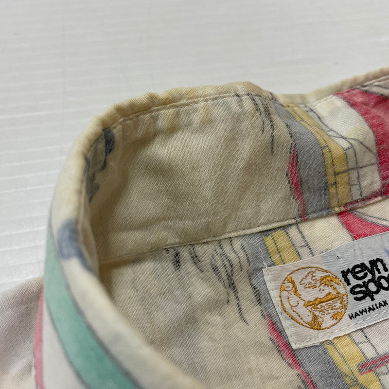 【現状渡し品】【メンズ】 REYN SPOONER レイン スプーナー 80's VINTAGE ALOHA SHIRT 80年代 ヴィンテージ アロハ シャツ 半袖 トップス 145-260714-sa-05-tei サイズ：不明 カラー：総柄 万代Net店
