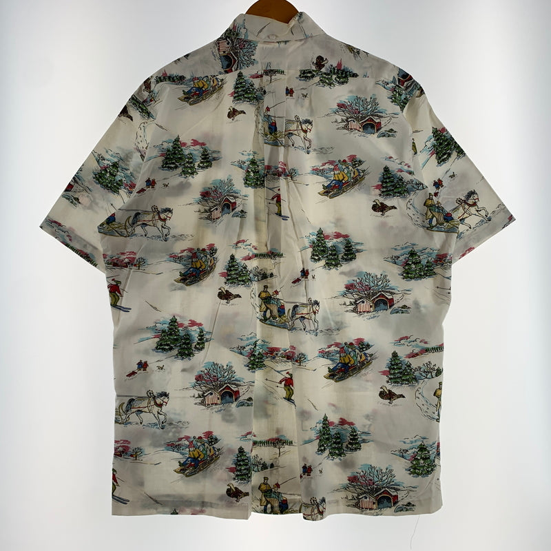 【現状渡し品】【メンズ】 REYN SPOONER レインスプーナー 90's ALOHA SHIRT 90年代 アロハ シャツ 半袖 トップス ハーフボタン 145-260716-ko-08-tei サイズ：L カラー：総柄 万代Net店