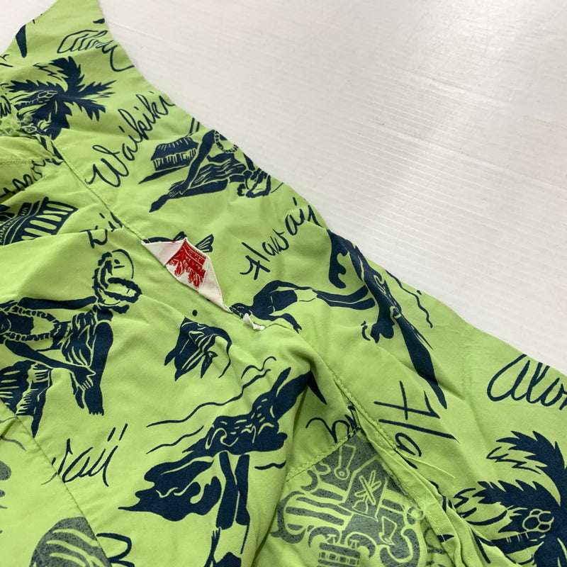 【中古品】【メンズ】 PEARL DIVER パールダイバー 90's RAYON S/S SHIRT 90年代 レーヨン ショートスリーブ シャツ 半袖 トップス ボタンダウン 145-260626-ko-15-tei サイズ：L カラー：総柄 万代Net店