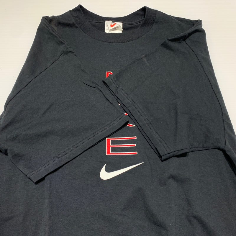 【現状渡し品】【メンズ】 NIKE ナイキ 90's LOGO S/S TEE 90年代 ロゴ ショートスリーブ Tシャツ 半袖 トップス 148-260626-ko-01-tei サイズ：L カラー：ブラック 万代Net店