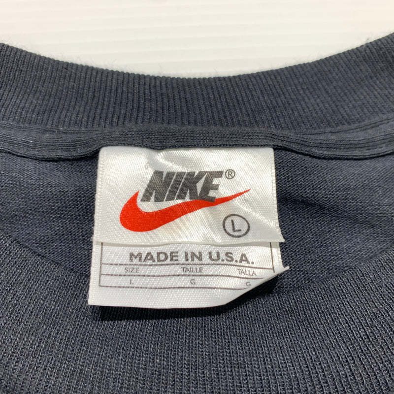 【現状渡し品】【メンズ】 NIKE ナイキ 90's LOGO S/S TEE 90年代 ロゴ ショートスリーブ Tシャツ 半袖 トップス 148-260626-ko-01-tei サイズ：L カラー：ブラック 万代Net店