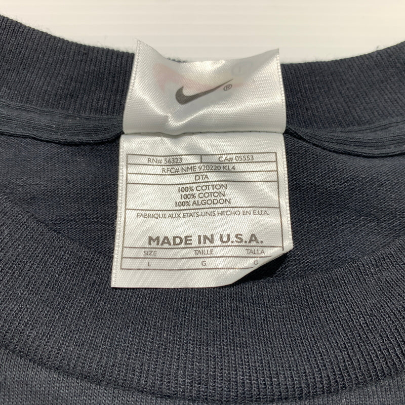 【現状渡し品】【メンズ】 NIKE ナイキ 90's LOGO S/S TEE 90年代 ロゴ ショートスリーブ Tシャツ 半袖 トップス 148-260626-ko-01-tei サイズ：L カラー：ブラック 万代Net店
