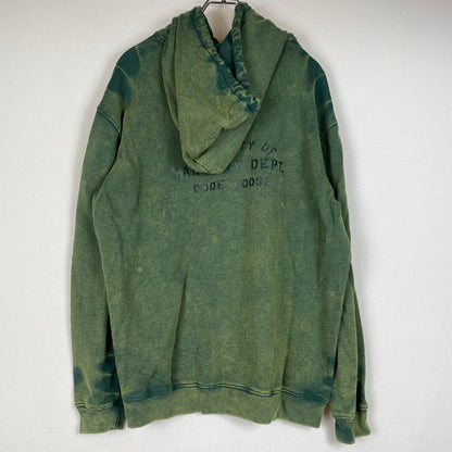 【中古品】【メンズ】 GALLERY DEPT. ギャラリーデプト×LANVIN ランバン 別注 コラボ LOGOS PRINTED HOODIE ロゴ プリント フーディー トップス プルオーバーパーカー 142-260629-ss-05-tei サイズ：XL カラー：グリーン 万代Net店