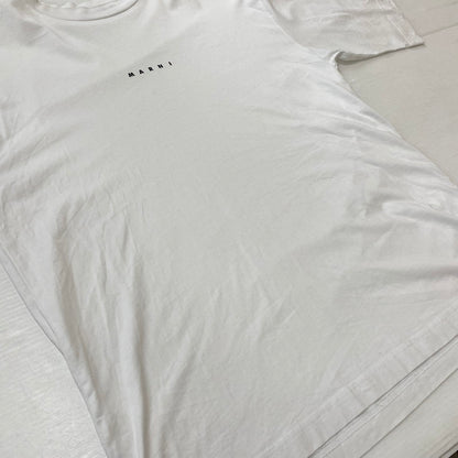 【中古品】【メンズ】 MARNI マルニ PRINTED LOGO S/S TEE HUMU0223P1 USCS87 プリントロゴ ショートスリーブTシャツ 半袖トップス 141-260629-ss-02-tei サイズ：46 カラー：ホワイト 万代Net店