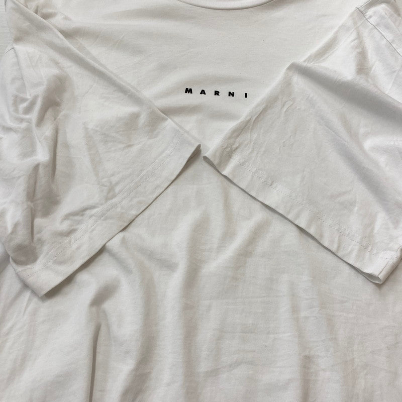 【中古品】【メンズ】 MARNI マルニ PRINTED LOGO S/S TEE HUMU0223P1 USCS87 プリントロゴ ショートスリーブTシャツ 半袖トップス 141-260629-ss-02-tei サイズ：46 カラー：ホワイト 万代Net店