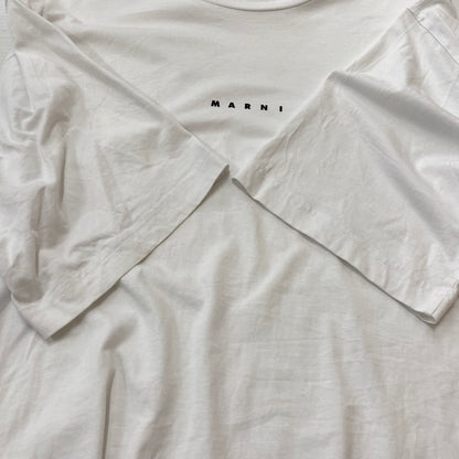 【中古品】【メンズ】 MARNI マルニ PRINTED LOGO S/S TEE HUMU0223P1 USCS87 プリントロゴ ショートスリーブTシャツ 半袖トップス 141-260629-ss-02-tei サイズ：46 カラー：ホワイト 万代Net店