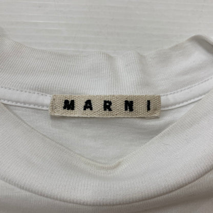 【中古品】【メンズ】 MARNI マルニ PRINTED LOGO S/S TEE HUMU0223P1 USCS87 プリントロゴ ショートスリーブTシャツ 半袖トップス 141-260629-ss-02-tei サイズ：46 カラー：ホワイト 万代Net店