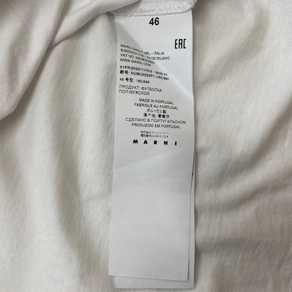 【中古品】【メンズ】 MARNI マルニ PRINTED LOGO S/S TEE HUMU0223P1 USCS87 プリントロゴ ショートスリーブTシャツ 半袖トップス 141-260629-ss-02-tei サイズ：46 カラー：ホワイト 万代Net店
