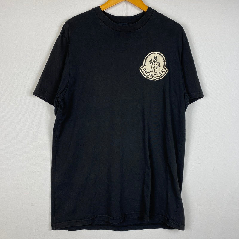 【中古品】【メンズ】 MONCLER モンクレール S/S T-SHIRT J20918C00004 83927 ショートスリーブ Tシャツ 半袖トップス 141-260629-ss-03-tei サイズ：L カラー：ブラック 万代Net店