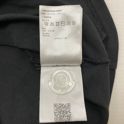 【中古品】【メンズ】 MONCLER モンクレール S/S T-SHIRT J20918C00004 83927 ショートスリーブ Tシャツ 半袖トップス 141-260629-ss-03-tei サイズ：L カラー：ブラック 万代Net店