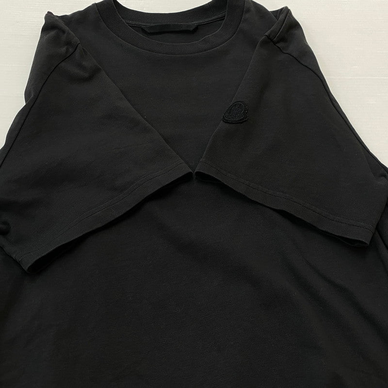 【中古品】【メンズ】 MONCLER モンクレール S/S T-SHIRT J20918C00004 83927 ショートスリーブ Tシャツ 半袖トップス 141-260629-ss-03-tei サイズ：L カラー：ブラック 万代Net店