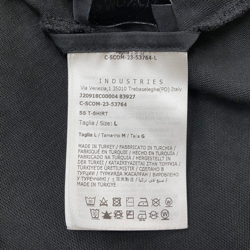 【中古品】【メンズ】 MONCLER モンクレール S/S T-SHIRT J20918C00004 83927 ショートスリーブ Tシャツ 半袖トップス 141-260629-ss-03-tei サイズ：L カラー：ブラック 万代Net店