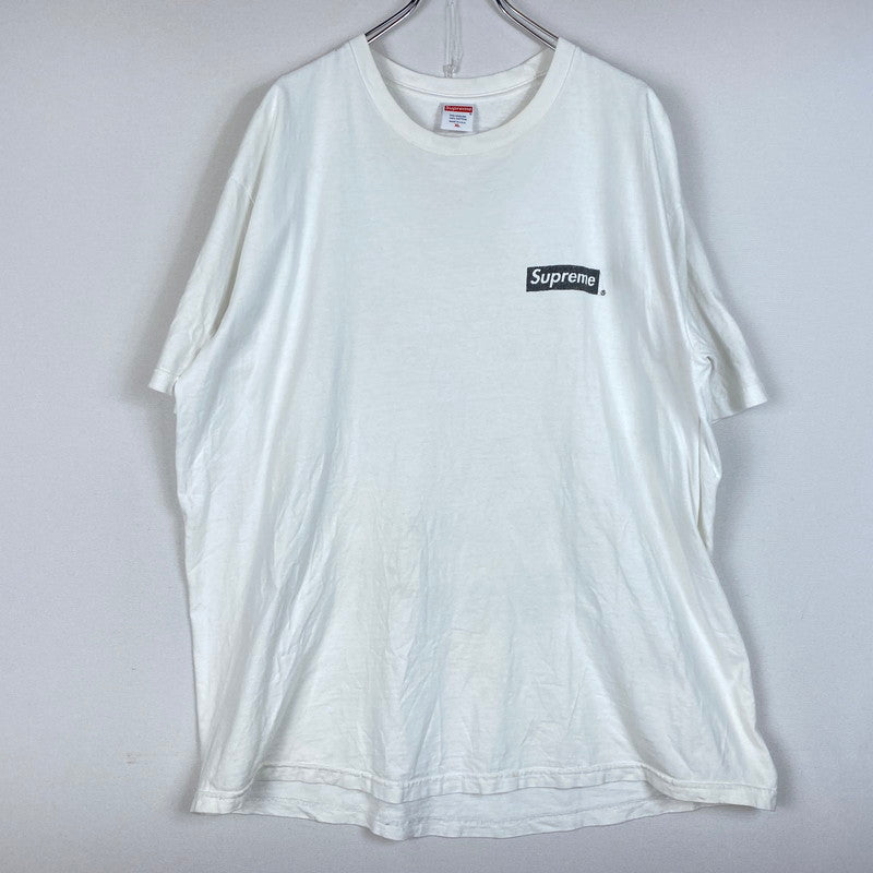 【現状渡し品】【メンズ】 Supreme シュプリーム 21SS SPIRAL S/S TEE スパイラル ショートスリーブTシャツ 半袖トップス 149-260629-ss-01-tei サイズ：XL カラー：ホワイト 万代Net店
