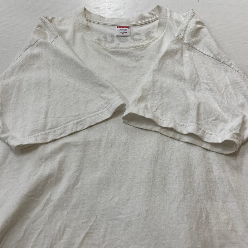 【現状渡し品】【メンズ】 Supreme シュプリーム 21SS SPIRAL S/S TEE スパイラル ショートスリーブTシャツ 半袖トップス 149-260629-ss-01-tei サイズ：XL カラー：ホワイト 万代Net店
